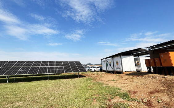 Construction of a 760kw solar system for a water booster station in Europe