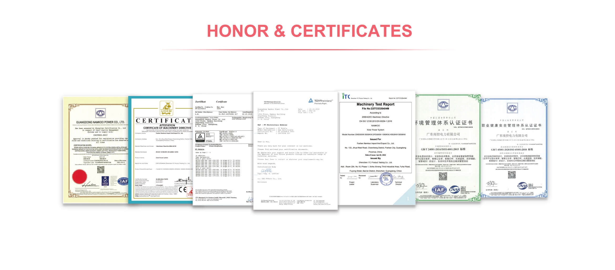 certificates