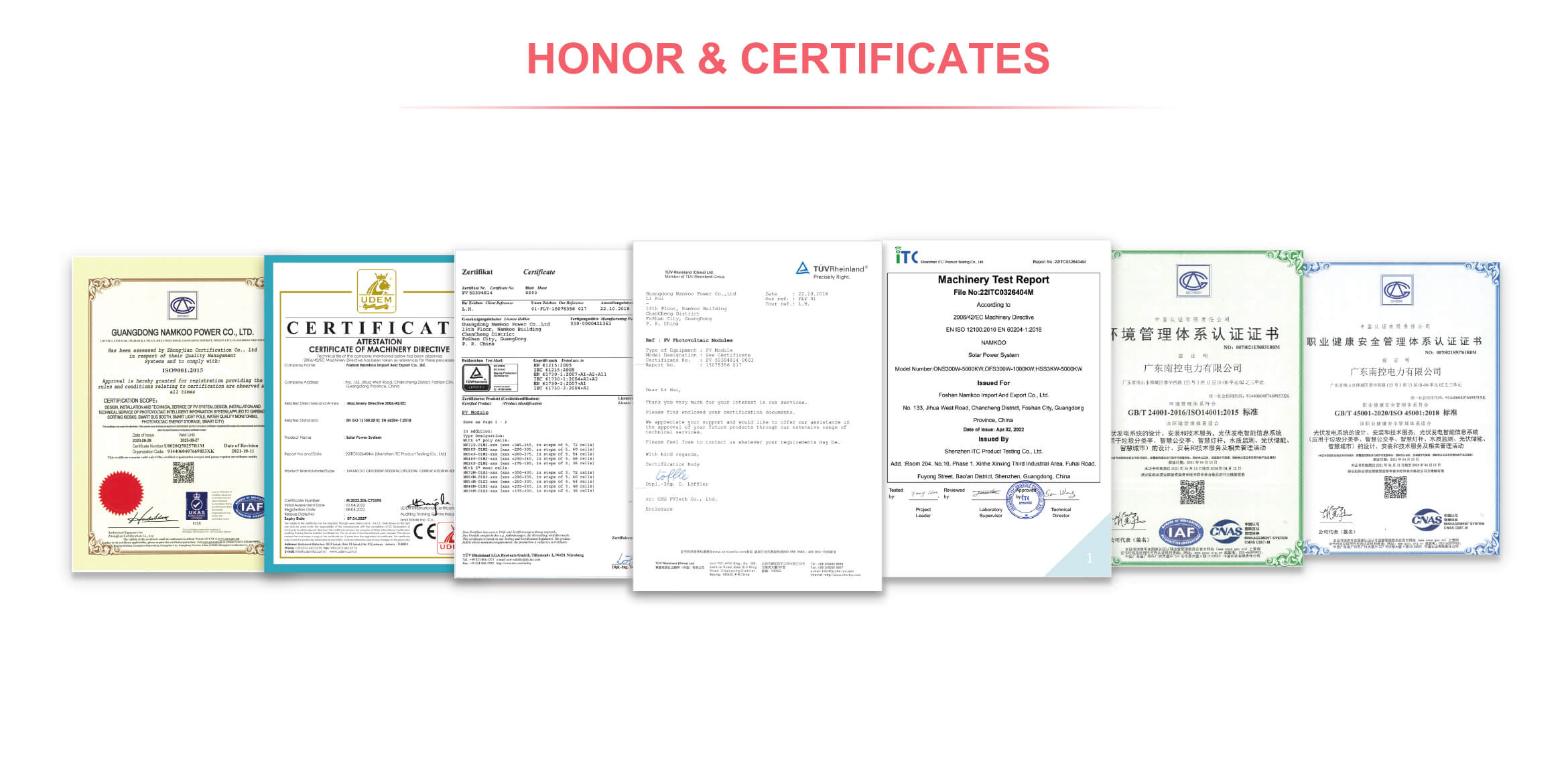 certificates